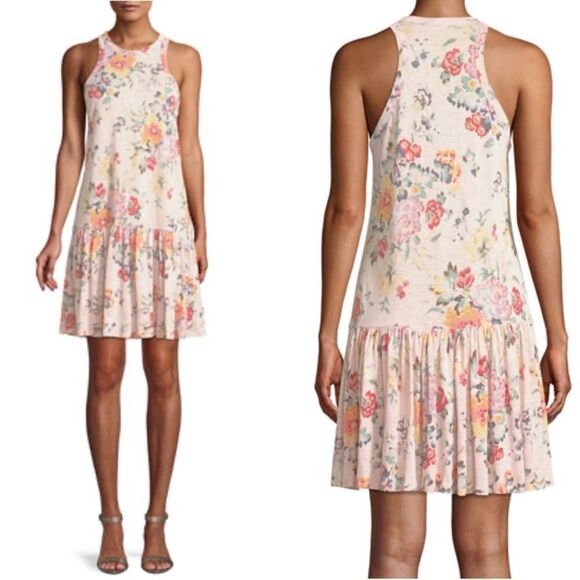 Rebecca Taylor Dresses & Skirts - REBECCA TAYLOR Marlena 100% Linen Sleeveless Floral-Print Dress Sz S